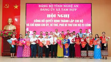 Tam Hợp: hoàn thành sắp xếp hệ thống xóm trong 20 ngày, giảm từ 55 xóm xuống còn 23 xóm