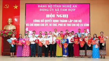 Tam Hợp: hoàn thành sắp xếp hệ thống xóm trong 20 ngày, giảm từ 55 xóm xuống còn 23 xóm