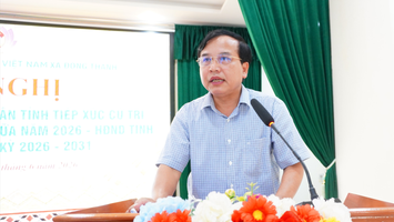 Cử tri xã Đông Thành kiến nghị sớm có giải pháp đầu tư, nâng cấp hệ thống nước sạch trên địa bàn