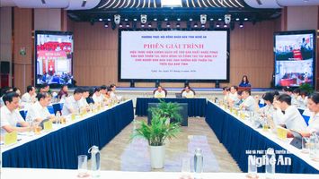 Thường trực HĐND tỉnh giải trình việc thực hiện chính sách hỗ trợ khắc phục thiên tai, dịch bệnh và tái định cư