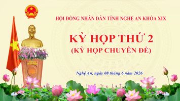 Thường trực HĐND tỉnh Nghệ An triệu tập Kỳ họp thứ 2, HĐND tỉnh khóa XIX (kỳ họp chuyên đề)