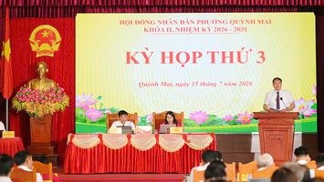 HĐND phường Quỳnh Mai, khóa II, nhiệm kỳ 2026-2031 tổ chức Kỳ họp thứ 3