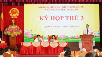 HĐND phường Quỳnh Mai, khóa II, nhiệm kỳ 2026-2031 tổ chức Kỳ họp thứ 3