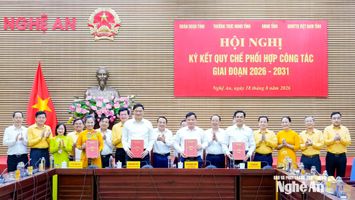 Quy chế phối hợp công tác giữa Đoàn ĐBQH, Thường trực HĐND, UBND và Ủy ban MTTQ Việt Nam tỉnh giai đoạn 2026 - 2031: Quyết tâm chính trị và thống nhất cao vì sự phát triển chung của tỉnh