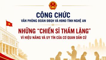 CÔNG CHỨC VĂN PHÒNG ĐOÀN ĐBQH VÀ HĐND TỈNH NGHỆ AN: NHỮNG "CHIẾN SĨ THẦM LẶNG" VÌ HIỆU NĂNG VÀ UY TÍN CỦA CƠ QUAN DÂN CỬ