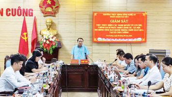 Thường trực HĐND tỉnh giám sát việc thực hiện các nghị quyết về chính sách phát triển tại xã Con Cuông