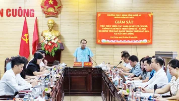 Thường trực HĐND tỉnh giám sát việc thực hiện các nghị quyết về chính sách phát triển tại xã Con Cuông