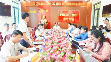 Phó Chủ tịch HĐND tỉnh Nguyễn Như Khôi giám sát việc vận hành chính quyền 2 cấp tại xã Văn Hiến