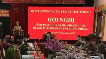 Quế Phong: Diễn tập khu vực phòng thủ năm 2021