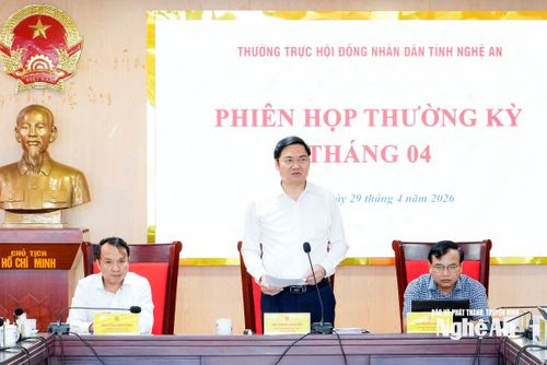 Thường trực HĐND tỉnh Nghệ An chọn chất vấn 2 nội dung tại kỳ họp thường lệ giữa năm 2026