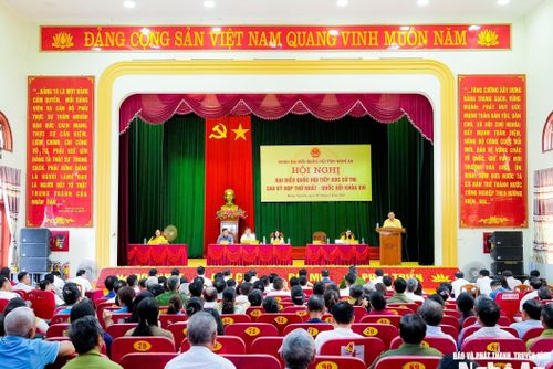 Đoàn ĐBQH tỉnh Nghệ An: Cử tri hướng về Kỳ họp thứ Nhất, Quốc hội khóa XVI và kết quả xử lý quyết liệt 27 đơn thư trong tháng 4