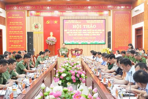 Nghệ An: Đóng góp nhiều ý kiến tâm huyết, sâu sắc vào 3 dự án luật, nghị quyết do Bộ Công an chủ trì soạn thảo