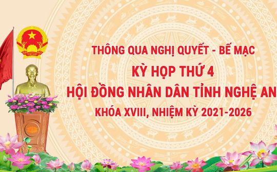 Trực tiếp: Thông qua nghị quyết - Bế mạc, Kỳ họp thứ 4, HĐND tỉnh khóa XVIII
