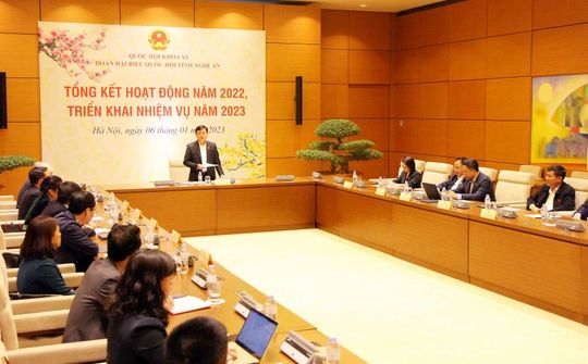 Video: Đoàn Đại biểu Quốc hội tỉnh Nghệ An triển khai chương trình hoạt động năm 2023