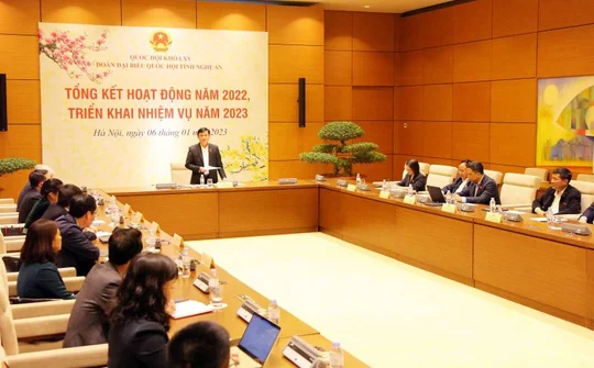 Video: Đoàn Đại biểu Quốc hội tỉnh Nghệ An triển khai chương trình hoạt động năm 2023