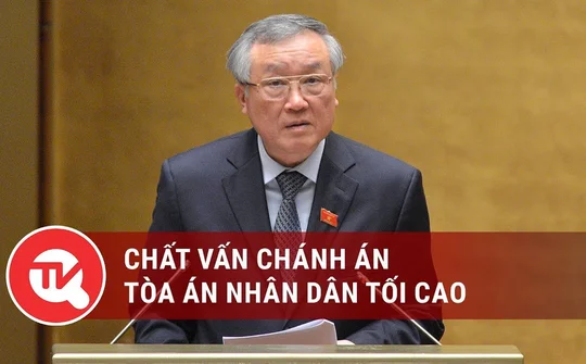 [Trực tiếp] Chất vấn Chánh án Tòa án nhân dân tối cao Nguyễn Hòa Bình