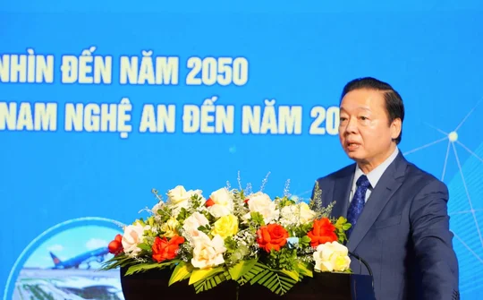 Phó Thủ tướng Trần Hồng Hà nhấn mạnh một số nhiệm vụ, giải pháp để Nghệ An đạt được mục tiêu, phát triển theo đúng tầm nhìn và định hướng trong Quy hoạch
