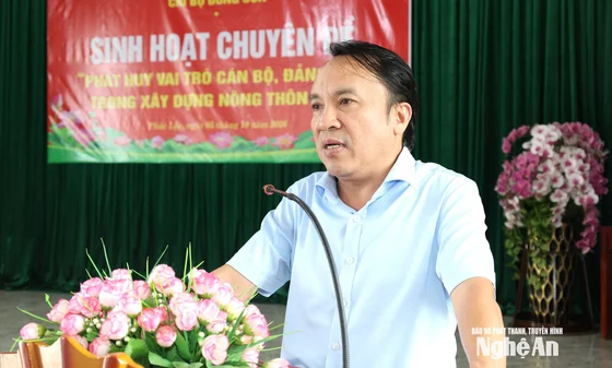 Phó Chủ tịch Thường trực HĐND tỉnh dự sinh hoạt chuyên đề tại Chi bộ Đông Sơn, Đảng bộ xã Phúc Lộc