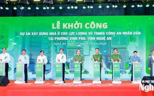 Bộ Công an khởi công dự án nhà ở cho lực lượng vũ trang Công an nhân dân tại Nghệ An
