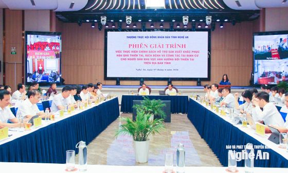 Thường trực HĐND tỉnh giải trình việc thực hiện chính sách hỗ trợ khắc phục thiên tai, dịch bệnh và tái định cư