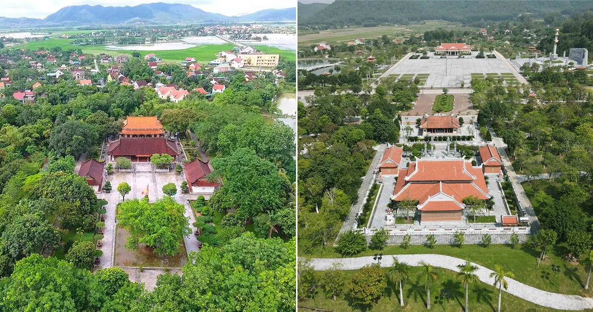 Một góc Làng Sen, xã Kim Liên (Nam Đàn) - quê hương Chủ tịch Hồ Chí Minh và Khu di tích Truông Bồn. Ảnh: Sách Nguyễn - Huy Thư